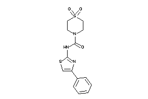 1,1-diketo-N-(4-phenylthiazol-2-yl)-1,4-thiazinane-4-carboxamide