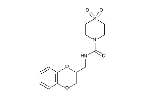 N-(2,3-dihydro-1,4-benzodioxin-3-ylmethyl)-1,1-diketo-1,4-thiazinane-4-carboxamide