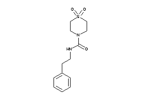 1,1-diketo-N-phenethyl-1,4-thiazinane-4-carboxamide