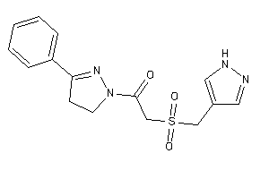 1-(3-phenyl-2-pyrazolin-1-yl)-2-(1H-pyrazol-4-ylmethylsulfonyl)ethanone