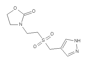 3-[2-(1H-pyrazol-4-ylmethylsulfonyl)ethyl]oxazolidin-2-one