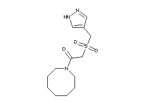 1-(azocan-1-yl)-2-(1H-pyrazol-4-ylmethylsulfonyl)ethanone