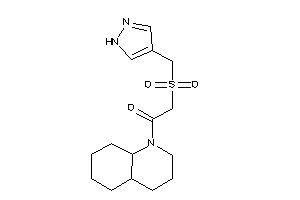 1-(3,4,4a,5,6,7,8,8a-octahydro-2H-quinolin-1-yl)-2-(1H-pyrazol-4-ylmethylsulfonyl)ethanone