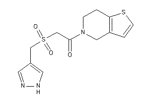 1-(6,7-dihydro-4H-thieno[3,2-c]pyridin-5-yl)-2-(1H-pyrazol-4-ylmethylsulfonyl)ethanone