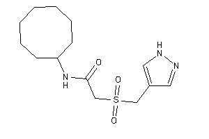 N-cyclooctyl-2-(1H-pyrazol-4-ylmethylsulfonyl)acetamide