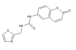 1-(2-ketochromen-6-yl)-3-(thiazol-2-ylmethyl)urea