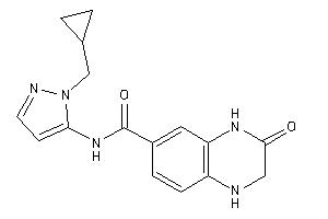 N-[2-(cyclopropylmethyl)pyrazol-3-yl]-3-keto-2,4-dihydro-1H-quinoxaline-6-carboxamide