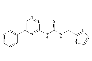 1-(5-phenyl-1,2,4-triazin-3-yl)-3-(thiazol-2-ylmethyl)urea