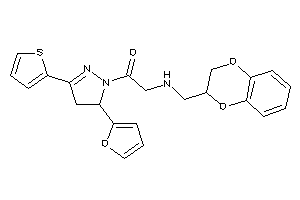 2-(2,3-dihydro-1,4-benzodioxin-3-ylmethylamino)-1-[5-(2-furyl)-3-(2-thienyl)-2-pyrazolin-1-yl]ethanone