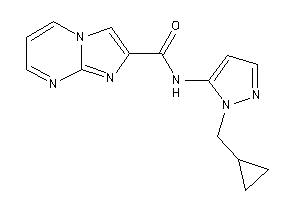 N-[2-(cyclopropylmethyl)pyrazol-3-yl]imidazo[1,2-a]pyrimidine-2-carboxamide