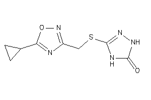 3-[(5-cyclopropyl-1,2,4-oxadiazol-3-yl)methylthio]-1,4-dihydro-1,2,4-triazol-5-one