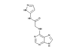 2-(9H-purin-6-ylamino)-N-(1H-pyrazol-5-yl)acetamide