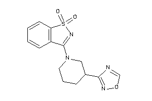 3-[3-(1,2,4-oxadiazol-3-yl)piperidino]-1,2-benzothiazole 1,1-dioxide