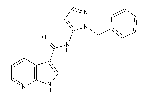 N-(2-benzylpyrazol-3-yl)-1H-pyrrolo[2,3-b]pyridine-3-carboxamide