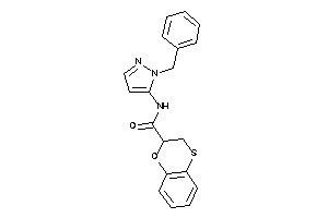 N-(2-benzylpyrazol-3-yl)-2,3-dihydro-1,4-benzoxathiine-2-carboxamide