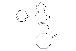 N-(2-benzylpyrazol-3-yl)-2-(2-ketoazocan-1-yl)acetamide