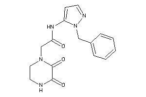 N-(2-benzylpyrazol-3-yl)-2-(2,3-diketopiperazino)acetamide