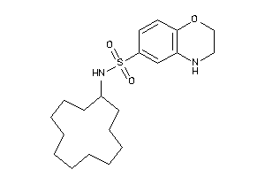 Image of N-cyclododecyl-3,4-dihydro-2H-1,4-benzoxazine-6-sulfonamide