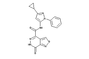 N-(5-cyclopropyl-2-phenyl-pyrazol-3-yl)-7-keto-6H-isoxazolo[3,4-d]pyridazine-4-carboxamide