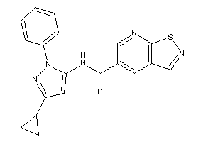 N-(5-cyclopropyl-2-phenyl-pyrazol-3-yl)isothiazolo[5,4-b]pyridine-5-carboxamide