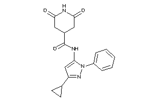 N-(5-cyclopropyl-2-phenyl-pyrazol-3-yl)-2,6-diketo-isonipecotamide