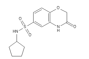 N-cyclopentyl-3-keto-4H-1,4-benzoxazine-6-sulfonamide