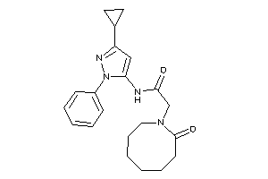 N-(5-cyclopropyl-2-phenyl-pyrazol-3-yl)-2-(2-ketoazocan-1-yl)acetamide