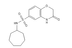 N-cycloheptyl-3-keto-4H-1,4-benzoxazine-6-sulfonamide