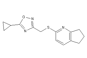 5-cyclopropyl-3-[(1-pyrindan-2-ylthio)methyl]-1,2,4-oxadiazole