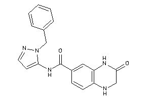 N-(2-benzylpyrazol-3-yl)-3-keto-2,4-dihydro-1H-quinoxaline-6-carboxamide