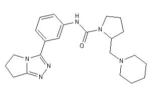 N-[3-(6,7-dihydro-5H-pyrrolo[2,1-c][1,2,4]triazol-3-yl)phenyl]-2-(piperidinomethyl)pyrrolidine-1-carboxamide