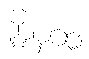 N-[2-(4-piperidyl)pyrazol-3-yl]-2,3-dihydro-1,4-benzoxathiine-2-carboxamide