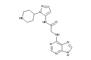 N-[2-(4-piperidyl)pyrazol-3-yl]-2-(9H-purin-6-ylamino)acetamide