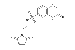 N-[2-(2,4-diketothiazolidin-3-yl)ethyl]-3-keto-4H-1,4-benzoxazine-6-sulfonamide