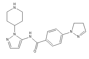 N-[2-(4-piperidyl)pyrazol-3-yl]-4-(2-pyrazolin-1-yl)benzamide