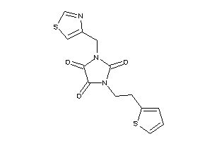 1-(thiazol-4-ylmethyl)-3-[2-(2-thienyl)ethyl]imidazolidine-2,4,5-trione