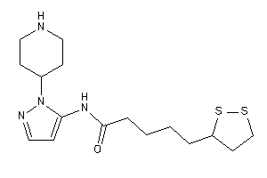 5-(dithiolan-3-yl)-N-[2-(4-piperidyl)pyrazol-3-yl]valeramide