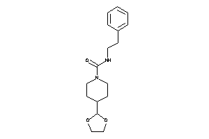 4-(1,3-dioxolan-2-yl)-N-phenethyl-piperidine-1-carboxamide