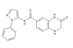 3-keto-N-(2-phenylpyrazol-3-yl)-2,4-dihydro-1H-quinoxaline-6-carboxamide