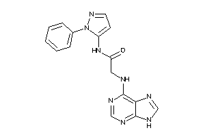 N-(2-phenylpyrazol-3-yl)-2-(9H-purin-6-ylamino)acetamide