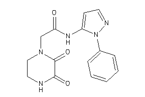 2-(2,3-diketopiperazino)-N-(2-phenylpyrazol-3-yl)acetamide