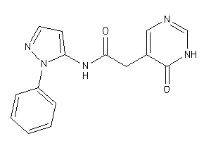 2-(6-keto-1H-pyrimidin-5-yl)-N-(2-phenylpyrazol-3-yl)acetamide