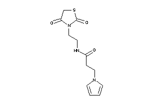 N-[2-(2,4-diketothiazolidin-3-yl)ethyl]-3-pyrrol-1-yl-propionamide