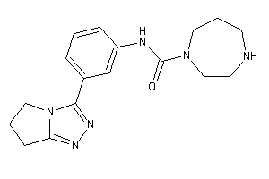 N-[3-(6,7-dihydro-5H-pyrrolo[2,1-c][1,2,4]triazol-3-yl)phenyl]-1,4-diazepane-1-carboxamide