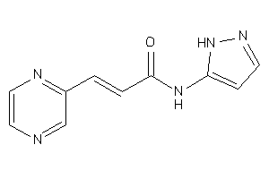 3-pyrazin-2-yl-N-(1H-pyrazol-5-yl)acrylamide