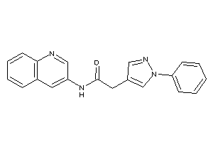 2-(1-phenylpyrazol-4-yl)-N-(3-quinolyl)acetamide