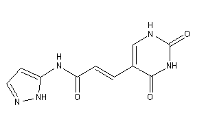 3-(2,4-diketo-1H-pyrimidin-5-yl)-N-(1H-pyrazol-5-yl)acrylamide