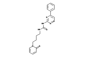 1-[4-(2-keto-1-pyridyl)butyl]-3-(5-phenyl-1,2,4-triazin-3-yl)urea