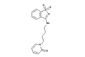 1-[4-[(1,1-diketo-1,2-benzothiazol-3-yl)amino]butyl]-2-pyridone