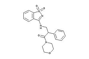 3-[(1,1-diketo-1,2-benzothiazol-3-yl)amino]-1-morpholino-2-phenyl-propan-1-one